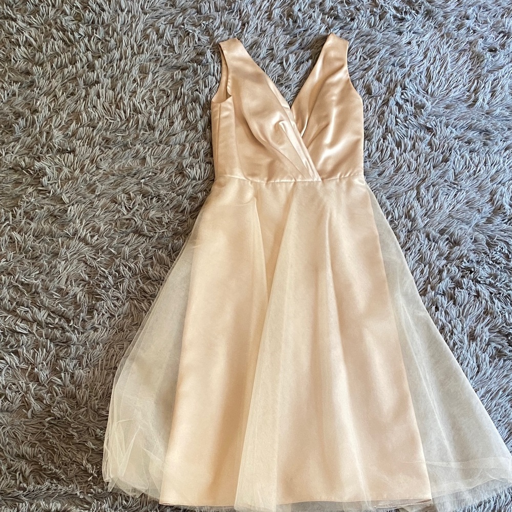 After Six Cream Sleeveless Wedding Dress